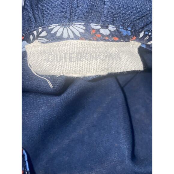 Outerknown Womens Blue Red Floral Mini Dress Sleeveless Elastic Waist Small $228 - Picture 4 of 6